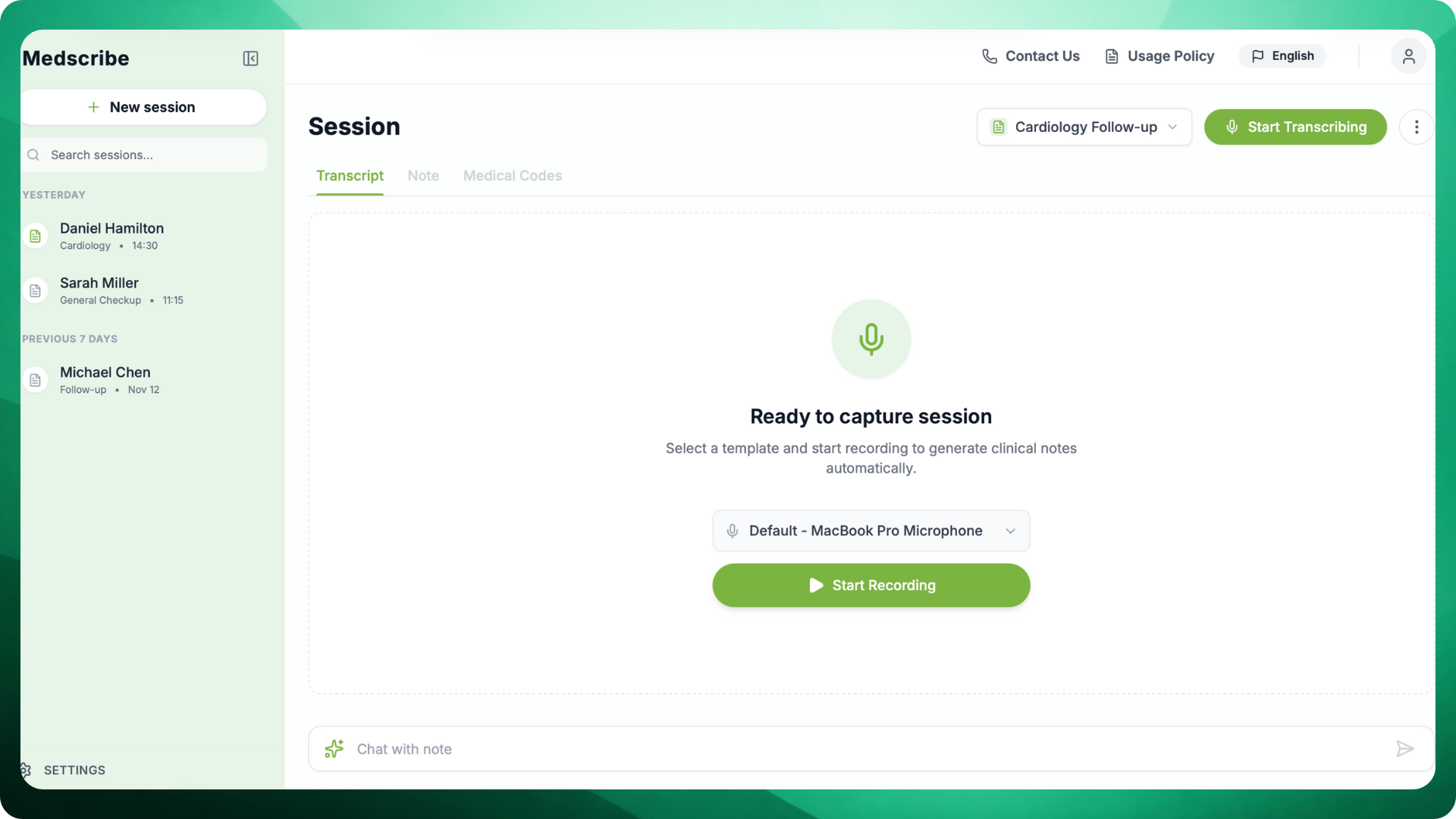 Features Dashboard Preview